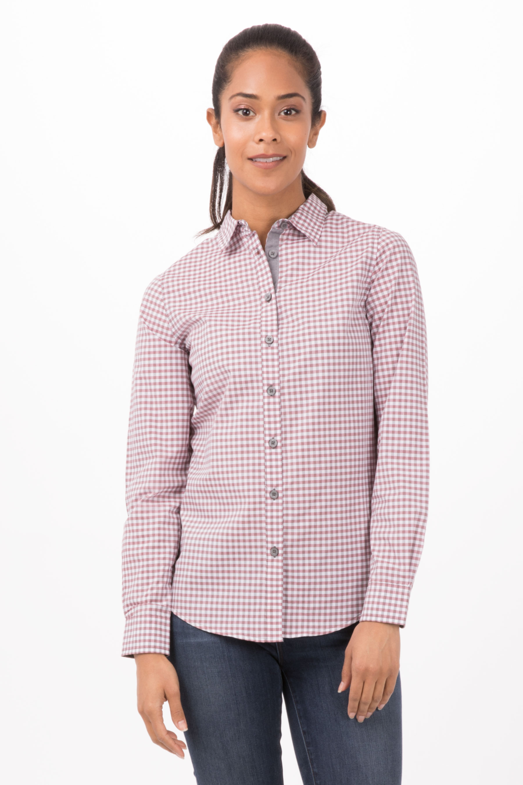 MODERN GINGHAM Damenbluse 